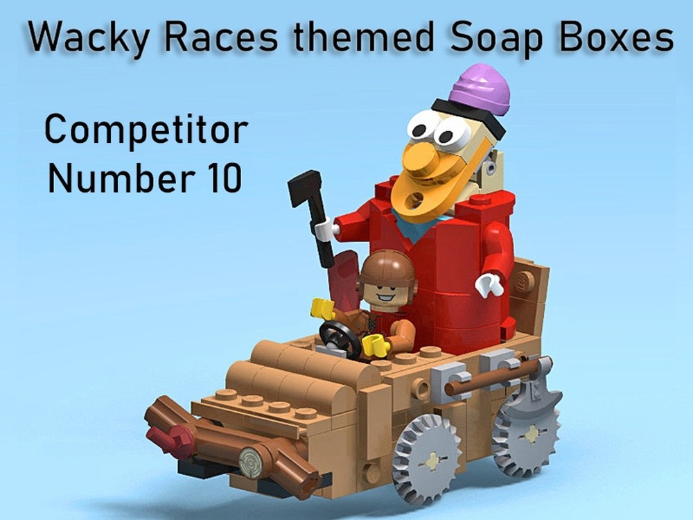Lego Wacky Races themed soap box 10