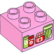 Lego Duplo Brick 2 x 2 with Jars Print