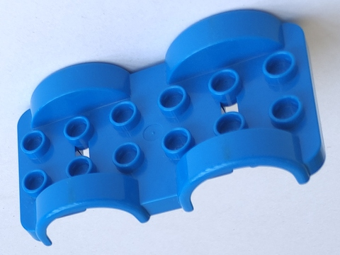 Lego Duplo Car Base 2 x 6 with Mudguards / Blue