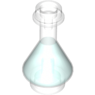 Lego Equipment Bottle / Erlenmeyer Flask with Trans-Light Blue Fluid Pattern