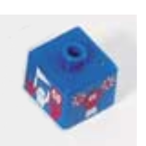 Lego Pen Bead, Square with Fans, Cheerleader Print