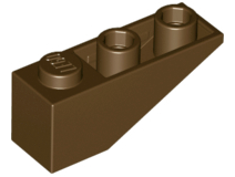 Lego Slope, Inverted 33 3 x 1 / Brown