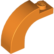 Lego Brick Arch 1 x 3 x 2 Curved Top / Orange