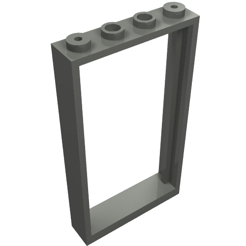 Lego Door Frame 1 x 4 x 6 Type 1 / Dark Bluish Gray