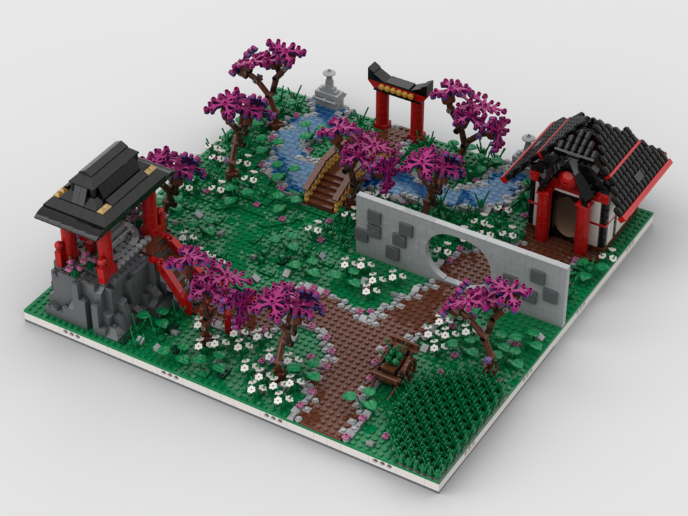Lego Chinese Diorama | Build from 4 MOCs