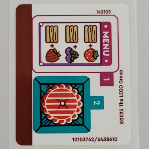 Lego Sticker Sheet for Set 41753-1