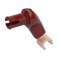 Lego Arm, Large, Left with Light Nougat Hand / Dark Red