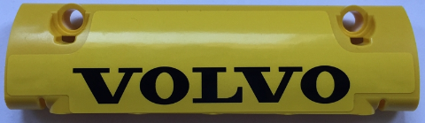 Lego Technic, Panel Curved 11 x 3 with Black 'VOLVO' Pattern (Sticker) - Set 42030