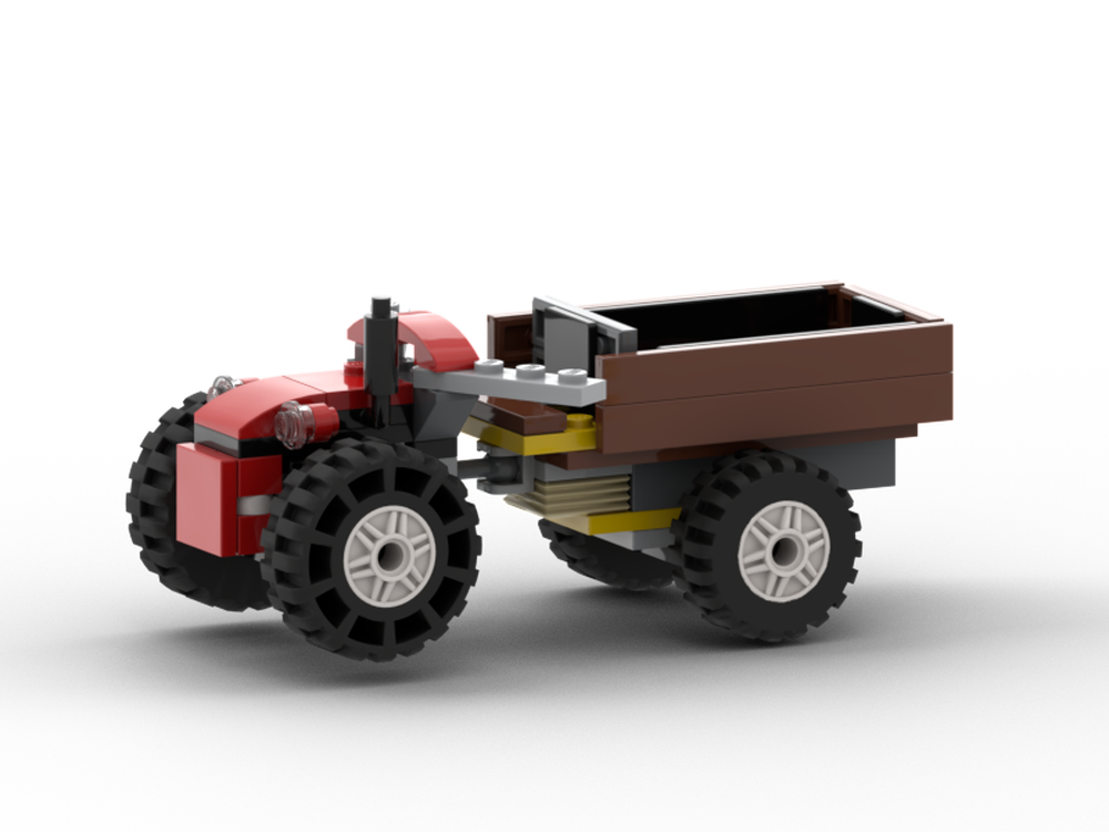 Lego Walking Tractor with Trailer (60461 Alt-Build)