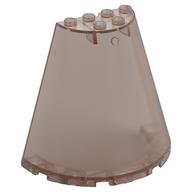 Lego Cone Half 8 x 4 x 6 / Trans-Brown