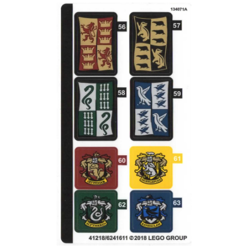 Lego Sticker Sheet 4 for Set 71043-1 / [No Color/Any Color]