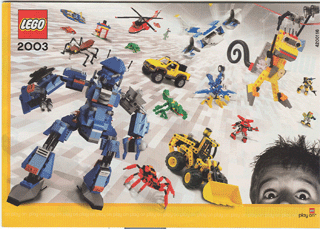 Lego 2003 Medium Americas Yellow Border (4200116)