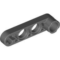 Lego Technic Beam 1 x 4 Thin with Stud Connector / Dark Bluish Gray