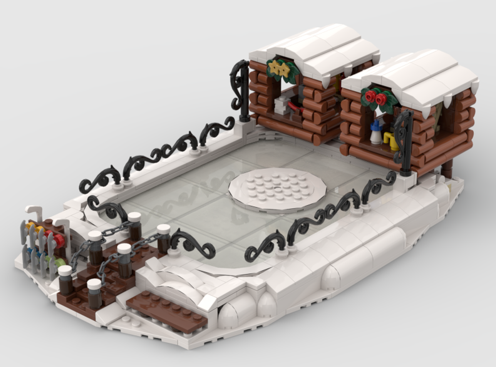 Lego Winter village ice skating rink