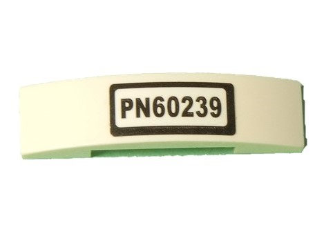 Lego Slope, Curved 4 x 1 x 2/3 Double with 'PN60239' Pattern (Sticker) - Set 60239