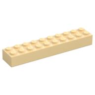 Lego Brick 2 x 10 / Tan