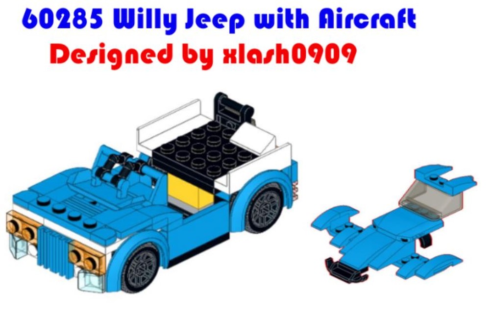 Lego 60285_Willys jeep with Aircraft