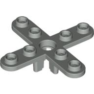 Lego Propeller 4 Blade 5 Diameter with Rounded Ends, Open Hub / Light Gray