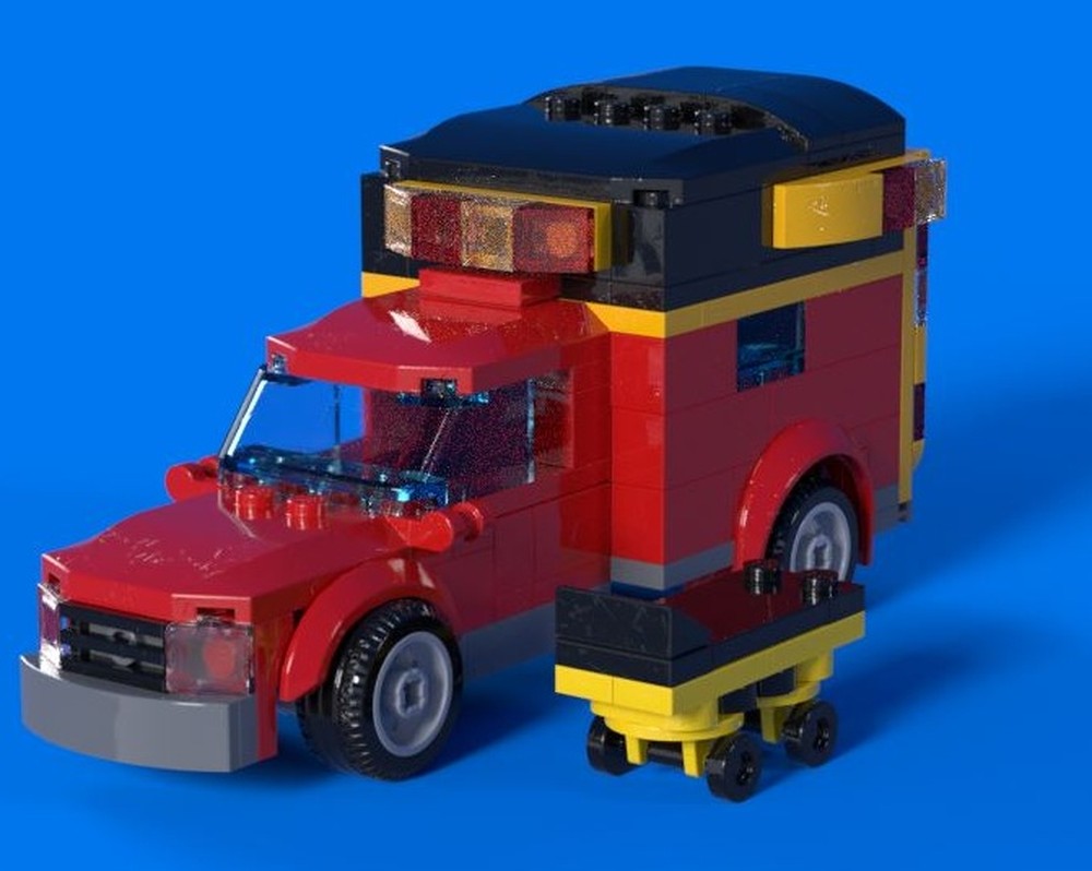 Lego Ambulance 6 wide V2