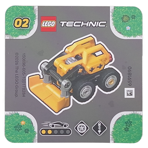 Lego Activity Card for Set 42233-2 / [No Color/Any Color]