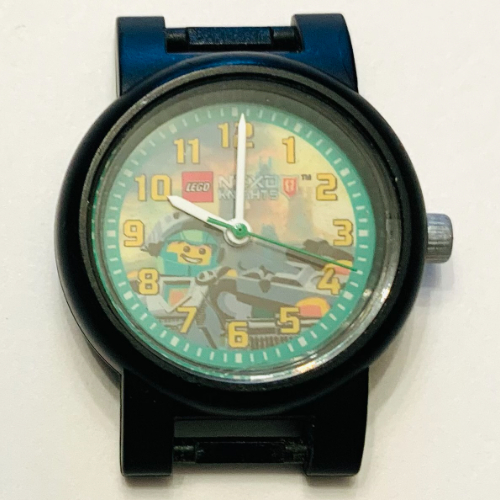 Lego Watch Face with 'LEGO Nexo Knights' Logo and Aaron Print / Black