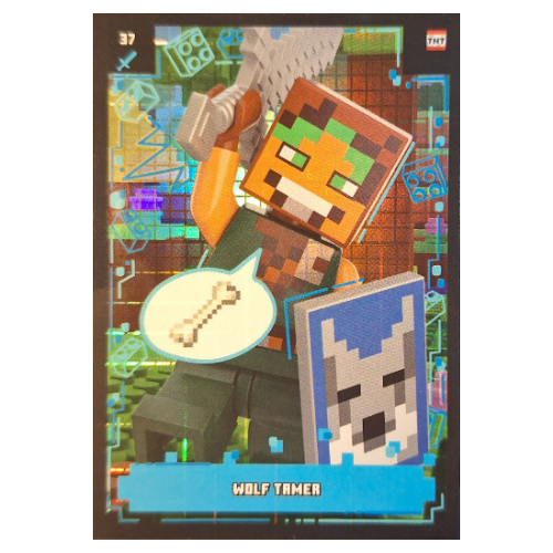 Lego Trading Card, Minecraft Series 2 Boom-Bastic, Standard Card - Wolf Tamer (Foil)