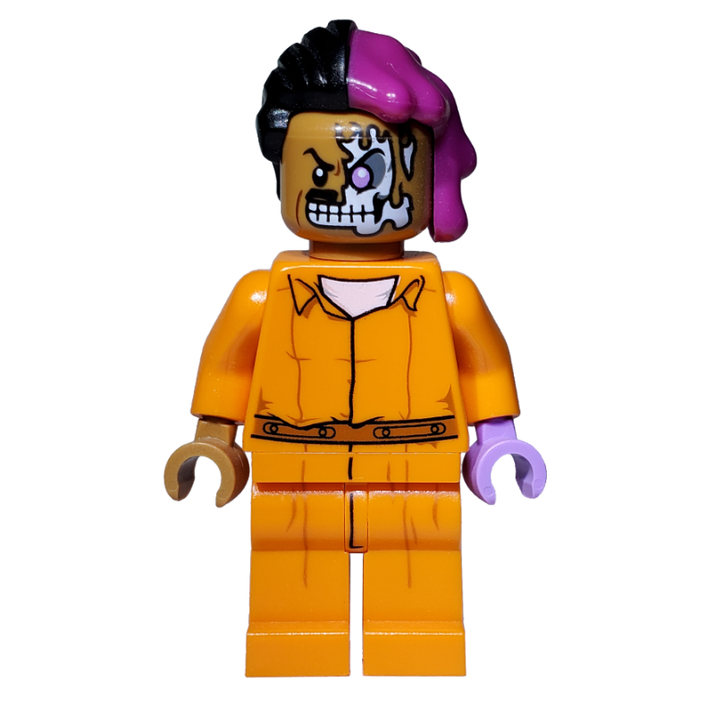 Lego Two-Face in Prison Clothes