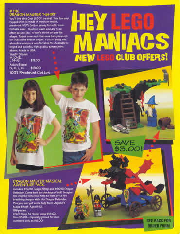 Lego 1993 Insert - Member Special Offers Builders Club (62-125)