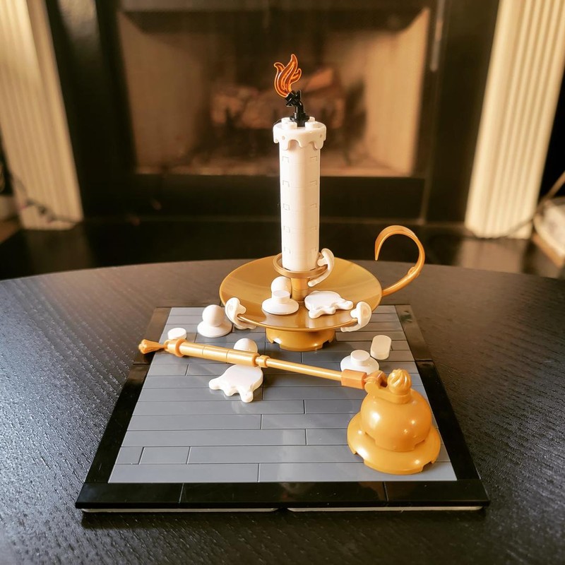 Lego Chamberstick and Snuffer