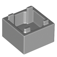 Lego Container Box 2 x 2 x 1 Reinforced Bottom / Light Bluish Gray