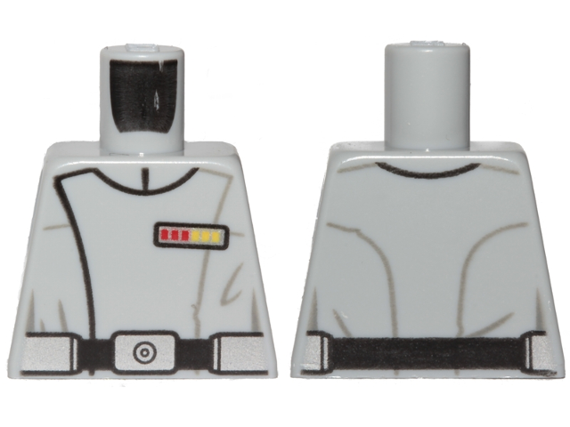 Lego Torso SW Imperial Officer 13 Pattern / Light Bluish Gray