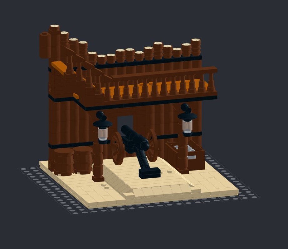 Lego Legorado V2 - Modul 002 - Kanonenstand 1