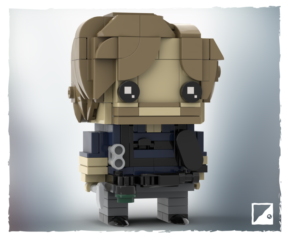 Lego Resident Evil 9: Requiem Brickheadz MOC ~ Leon Kennedy (Tactical Harness)