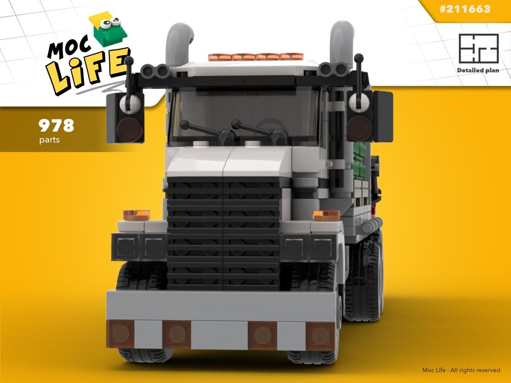 Lego Turf delivery truck with forklift