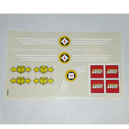 Lego Sticker Sheet for Set 4030-1 / [No Color/Any Color]