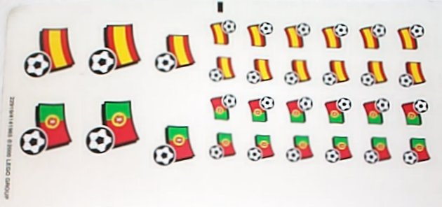 Lego Sticker Sheet 1 for Set 3407-1