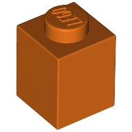 Lego Brick 1 x 1 / Reddish Orange