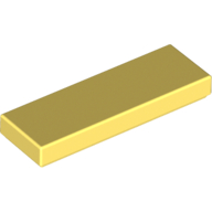 Lego Tile 1 x 3 / Bright Light Yellow