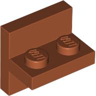 Lego Bracket 2 x 2 with 1 x 2 Vertical Studs / Dark Orange