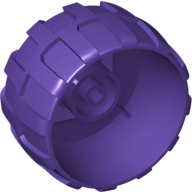 Lego Wheel Hard Plastic Large (54mm D. x 30mm) / Dark Purple