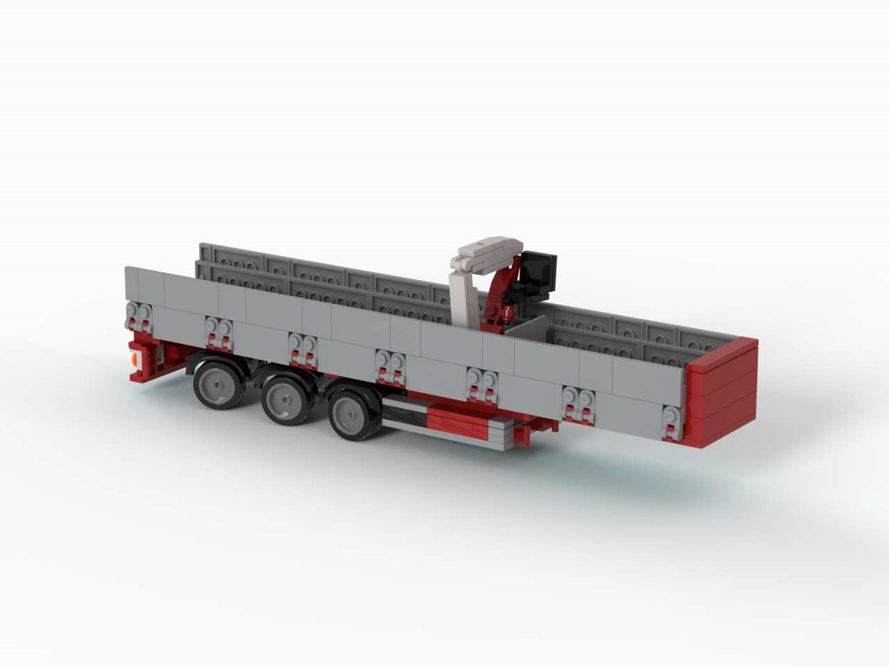 Lego 3 Axle Brick trailer