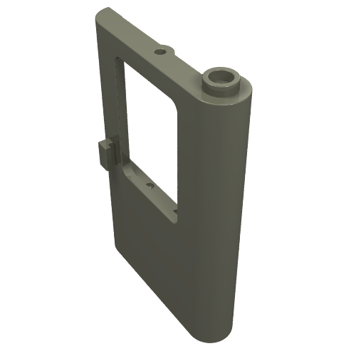 Lego Door 1 x 4 x 5 Train Right / Dark Gray