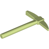 Lego Tool Pickaxe / Yellowish Green