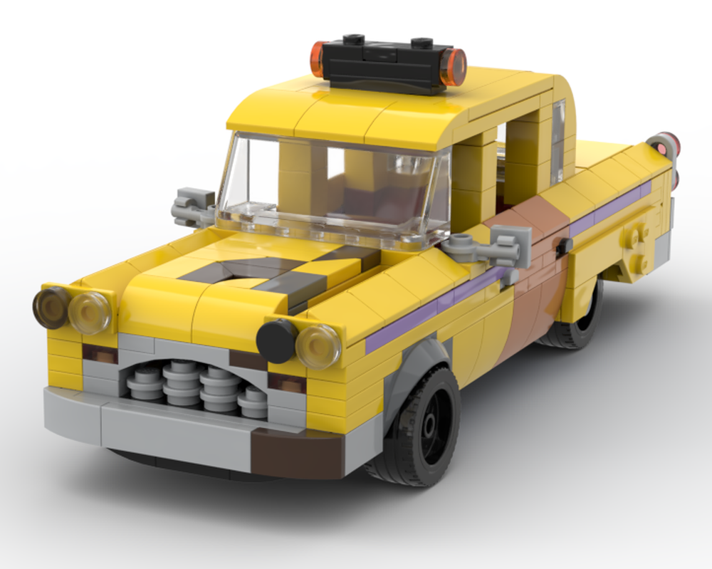 Lego 1977 checker taxi cab from the Percy Jackson and the sea of monsters movie