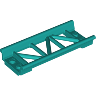 Lego Vehicle Track, Roller Coaster Straight 8L / Dark Turquoise