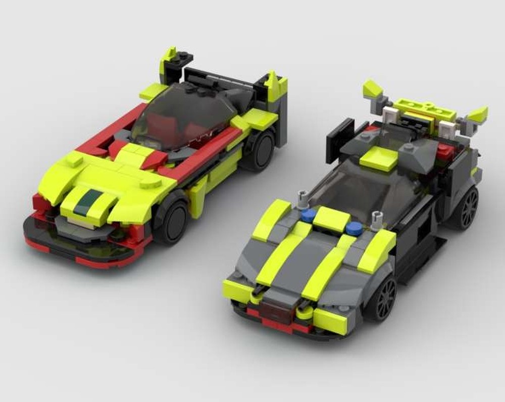 Lego Aston Martin Valkyrie and vantage