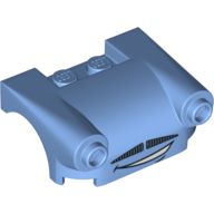 Lego Vehicle Body, Wheel Arch / Mudguard 3 x 4 with Headlights, Moustache Grille and Curved Mouth Print
