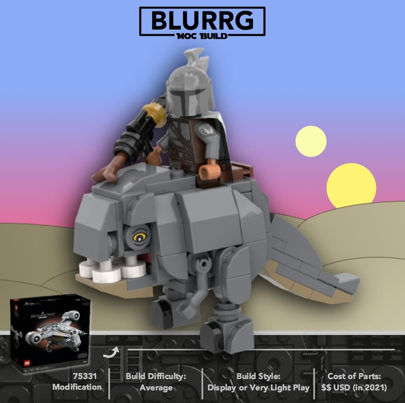Lego Blurrg from the Mandalorian