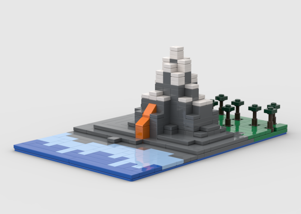 Lego Mincraft: The Mountain Diorama