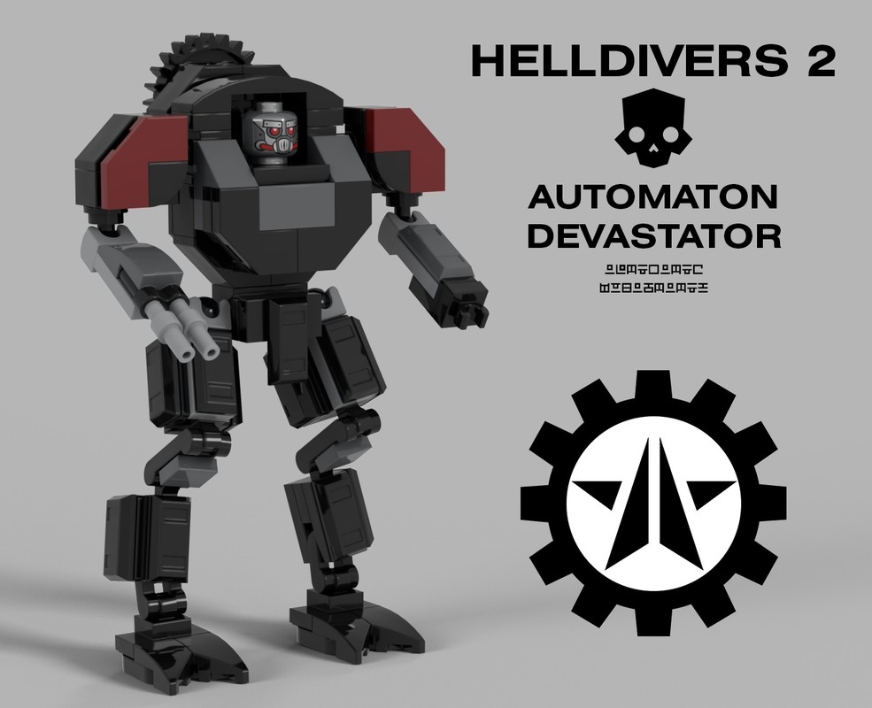 Lego Helldivers 2 Automaton Devastator